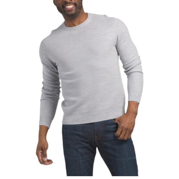 THEORY Merino Wool Honey Comb Textured Sweater - Picture 1 of 3